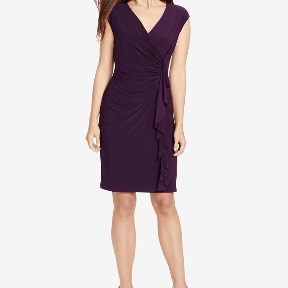 American Living Cap-Sleeve Ruffled Dress New - Picture 1 of 5